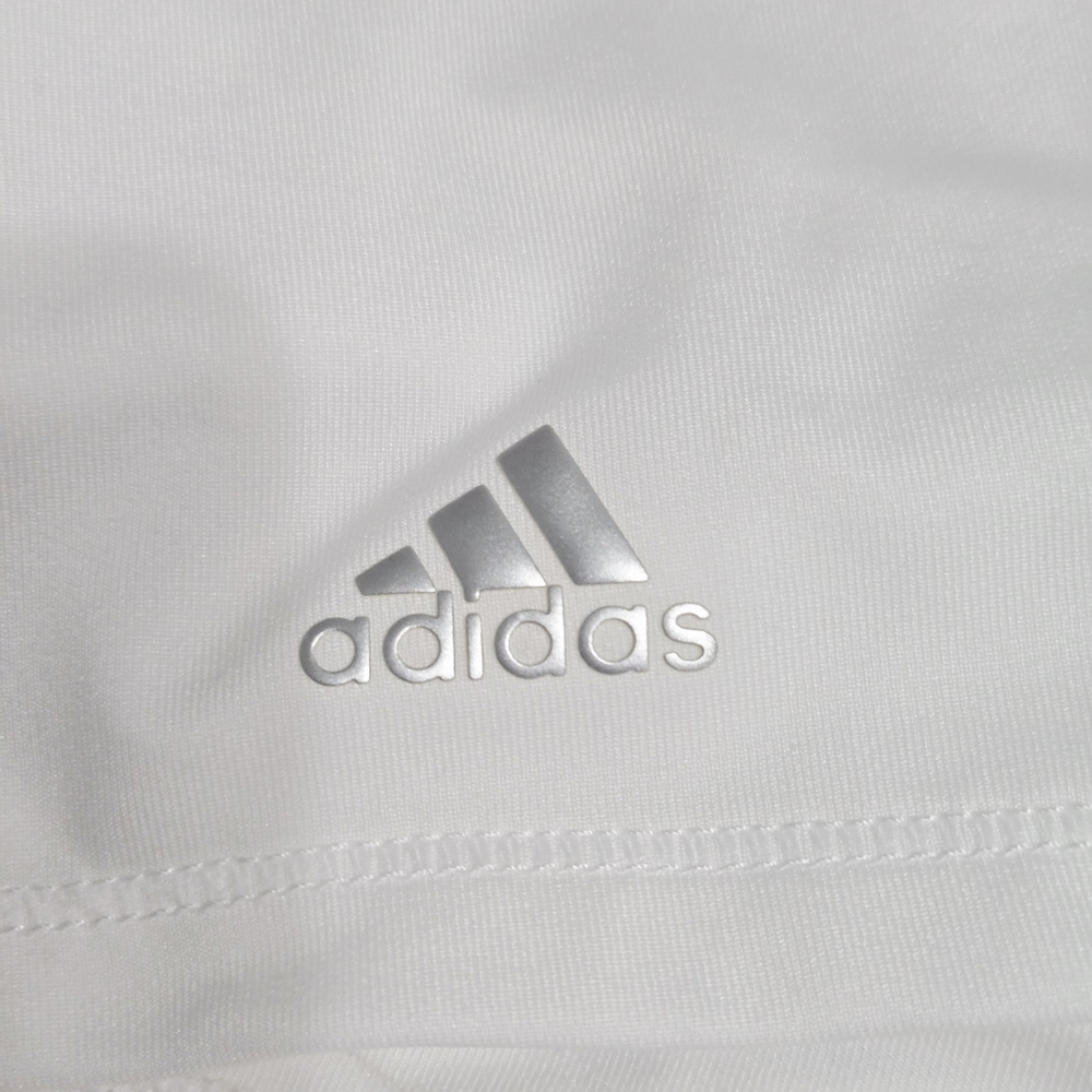 Adidas Women's Activewear White and Pink Long Sleeve Polo Shirt Medium - Picture 5 of 6